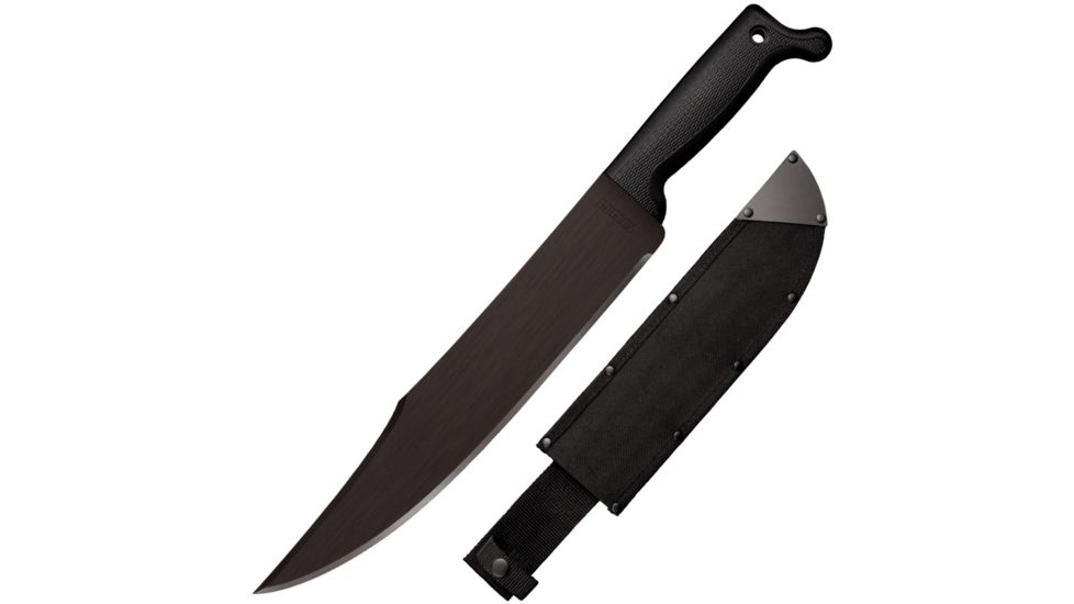 Cold Steel Bowie Machete with sheath, Black, 17 5/8in, CS-97BWM12Z