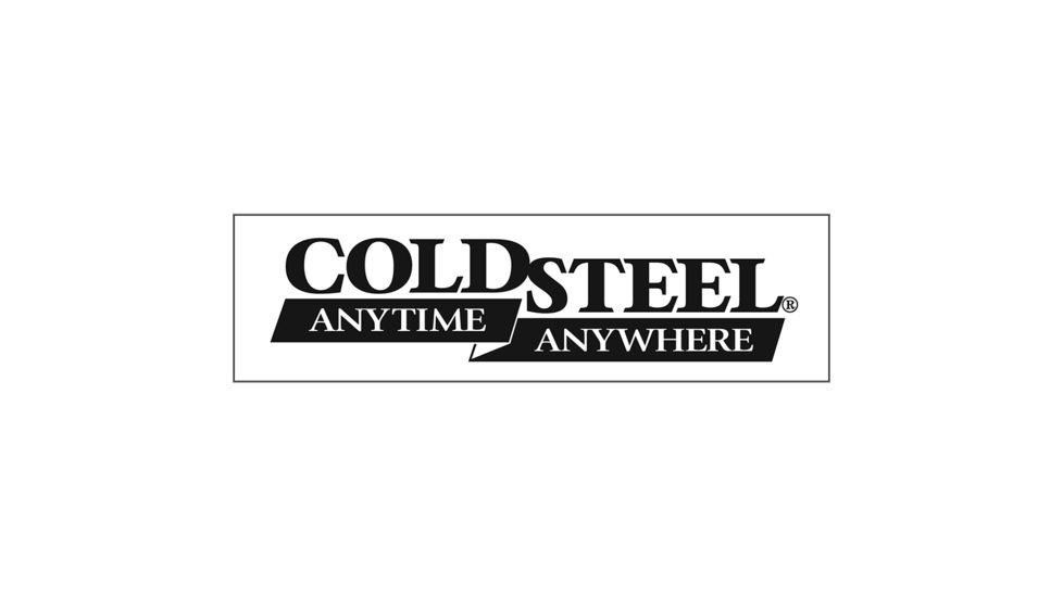 Cold Steel Bumper Sticker Black Letters On White Ground 50ea, Black, 10.5in, CS-PRCSSR