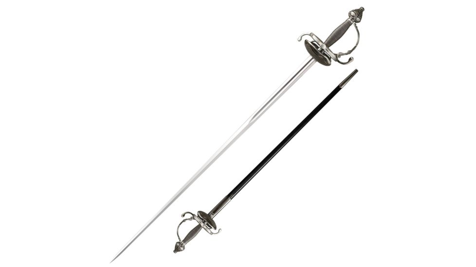 Cold Steel Cavalier Rapier, Black/Silver, 44 1/4in, CS-88FCR