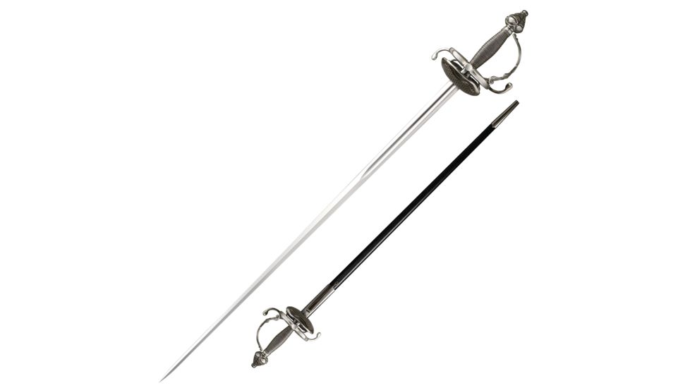 Cold Steel Cavalier Rapier, Black/Silver, 44 1/4in, CS-88FCR