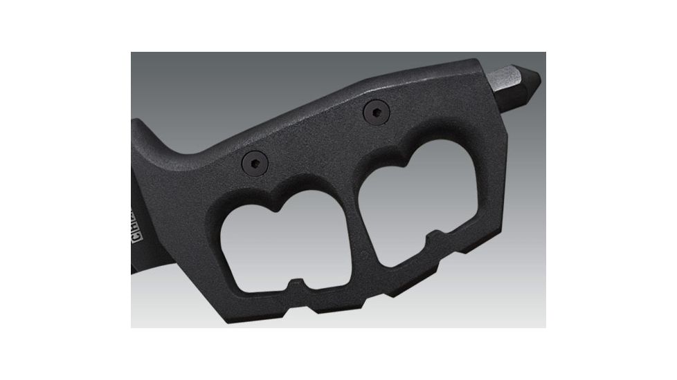 Cold Steel Chaos Kukri Fixed Blade Knife, 12.5in Plain Black SK-5 High Carbon, Black Aluminum Handle, CS-80NTK