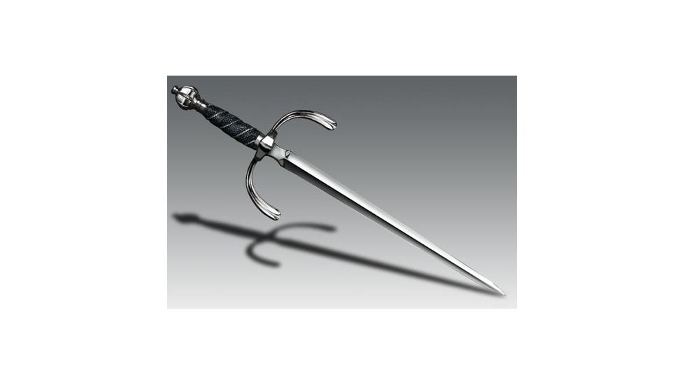 Cold Steel Companion Dagger to Ribbed Shell Rapier, Leather Scabbard, CS-88CHD
