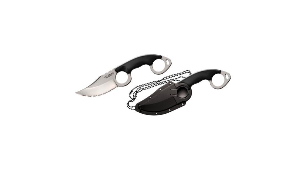 Cold Steel Double Agent II Fixed Blade Knife, Grivory Handle, Serrated, CS-39FNS