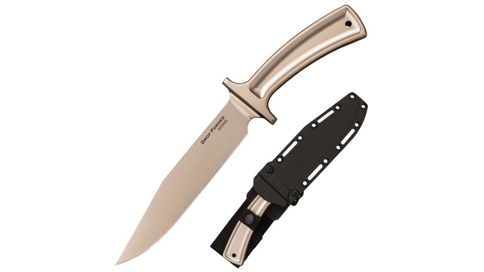 Cold Steel Drop Forged Bowie Knife, Black, 11 1/4in, CS-36MD