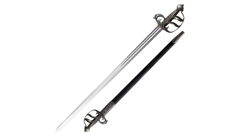 Cold Steel English Back Sword, Black/Silver, 38 1/2in, CS-88SEB