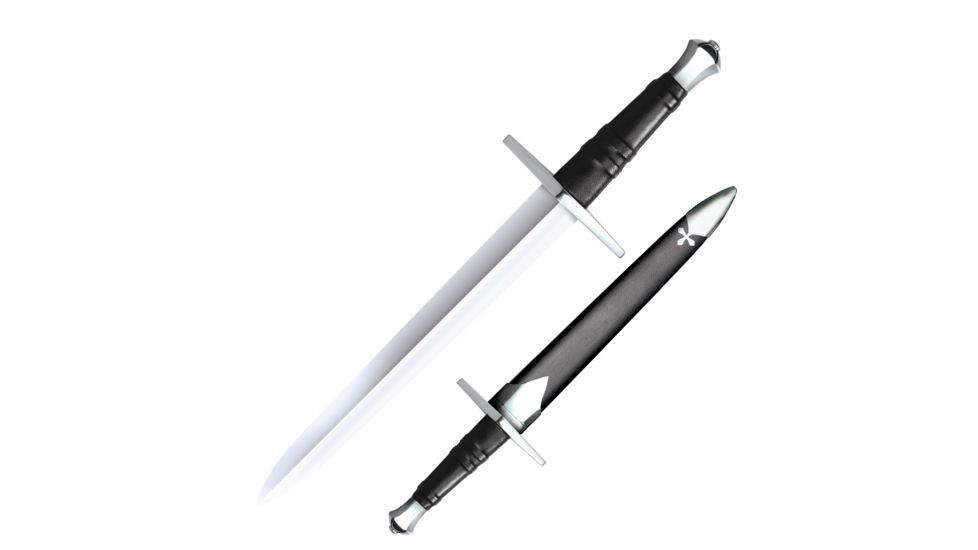 Cold Steel Hand and A Half Dagger, Leather/Wood Scabbard, CS-88HNHD