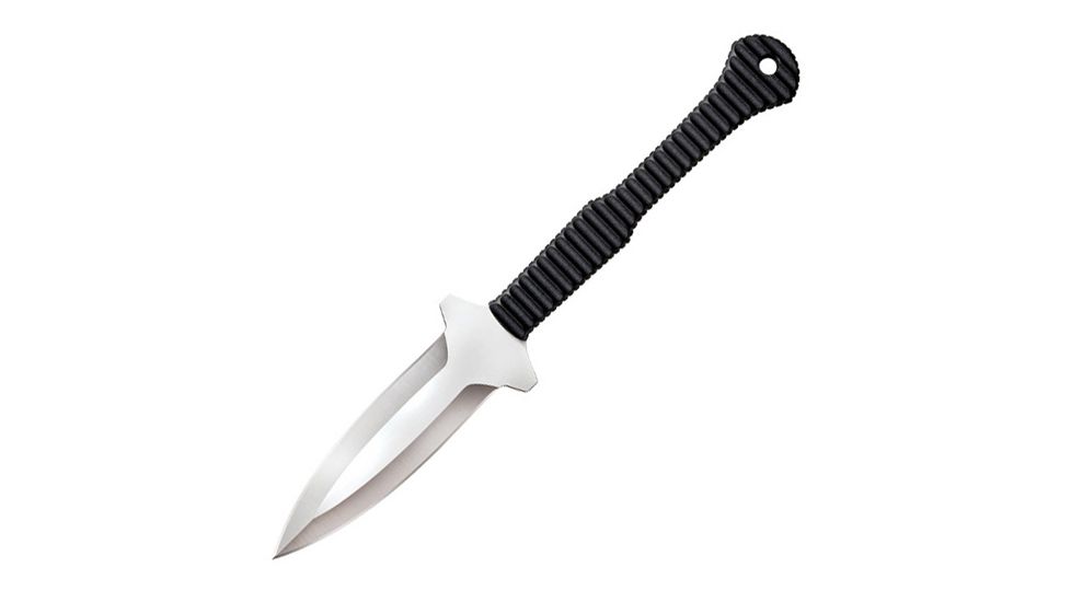 Cold Steel Hide Out, Black Griv-Ex Handle, Plain Edge w/ Sheath, CS-49NDE