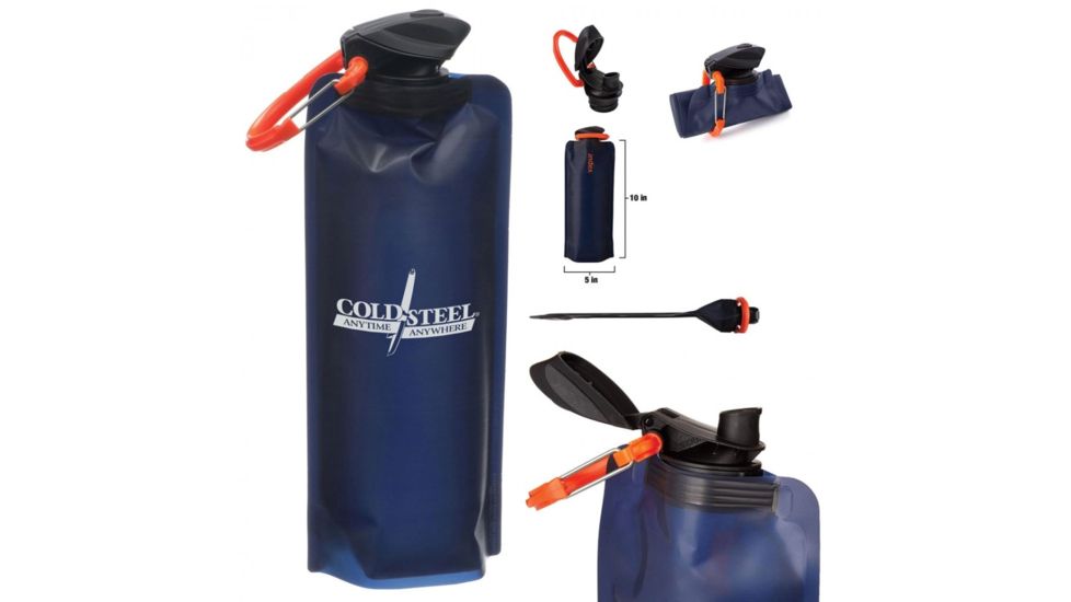 Cold Steel Hydration Bottle - Collapsible, Blue, CS-BOT1A