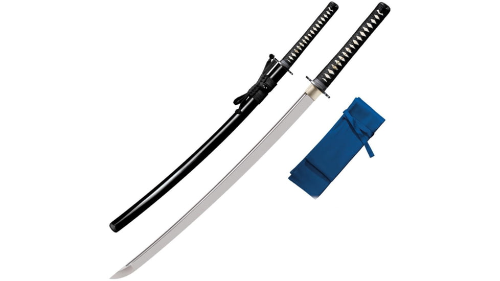 Cold Steel Katana, Ray Skin Handle, Wood Scabbard, CS-88BKW