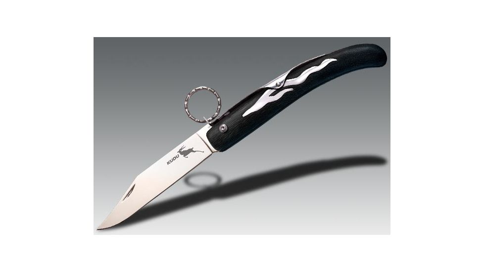 Cold Steel Kudu Everyday Carry Knife, Zytel Handle, Lock Release Ring, Plain, CS-20K