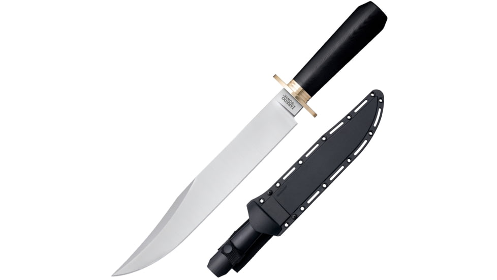 Cold Steel Laredo Bowie Knife, 10.5in, CPM 3V Steel, Clip Point Blade, Black G10 Handle, 16DL