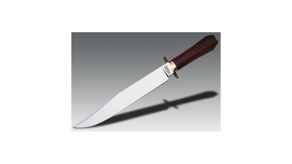 Cold Steel Laredo Bowie, Faux Cocobolo Handle, Plain Edge, Fixed Blade 39LLBT