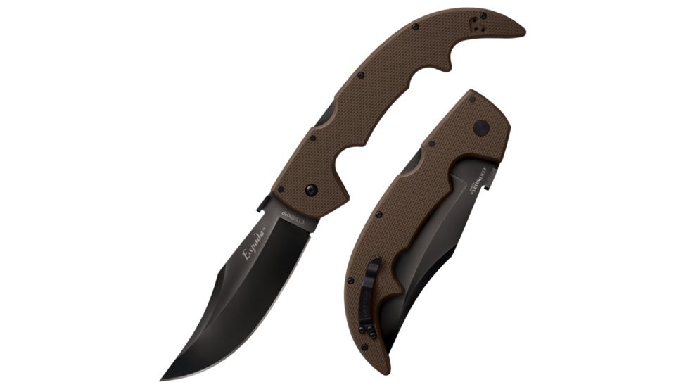 Cold Steel Large G-10 Espada Knife, Black/Brown, 12 1/4in, CS-62NGLVF