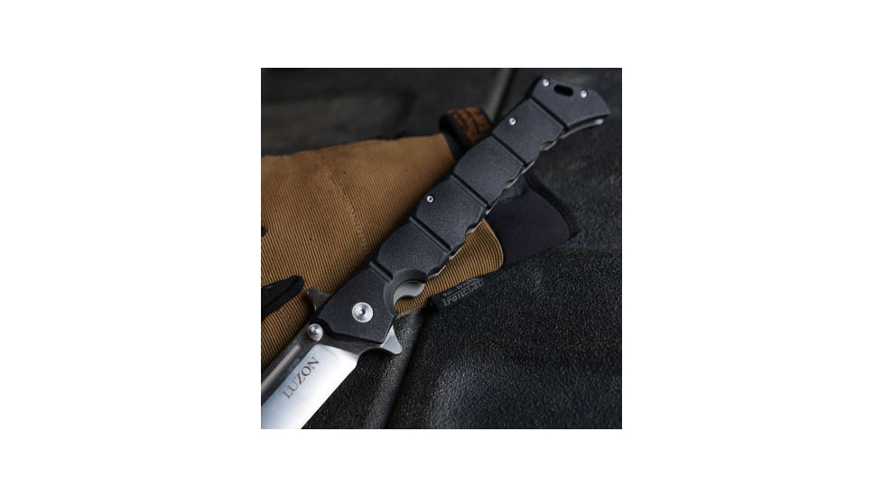 Cold Steel Large Luzon 13.5in Folding Knife, Black/Silver, CS-20NQX
