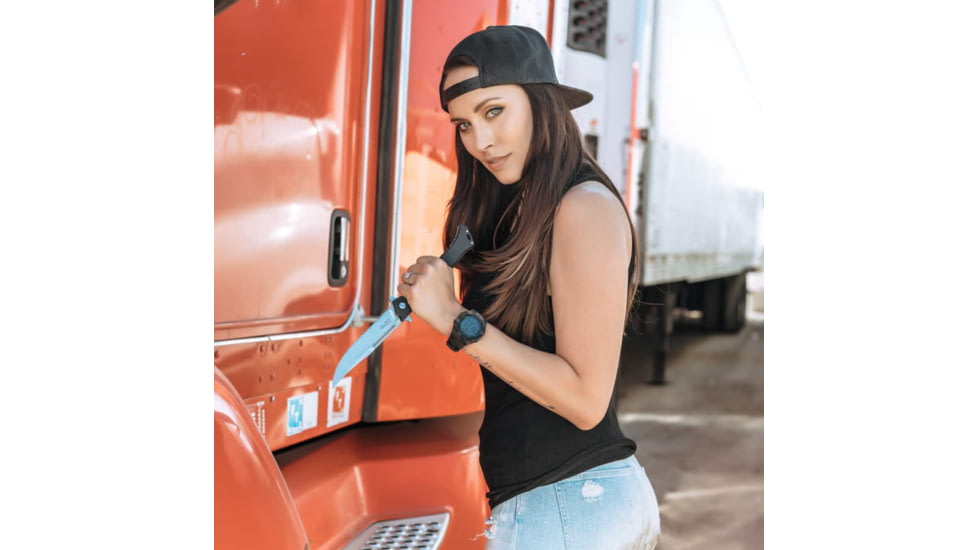 Cold Steel Large Luzon 13.5in Folding Knife, Black/Silver, CS-20NQX