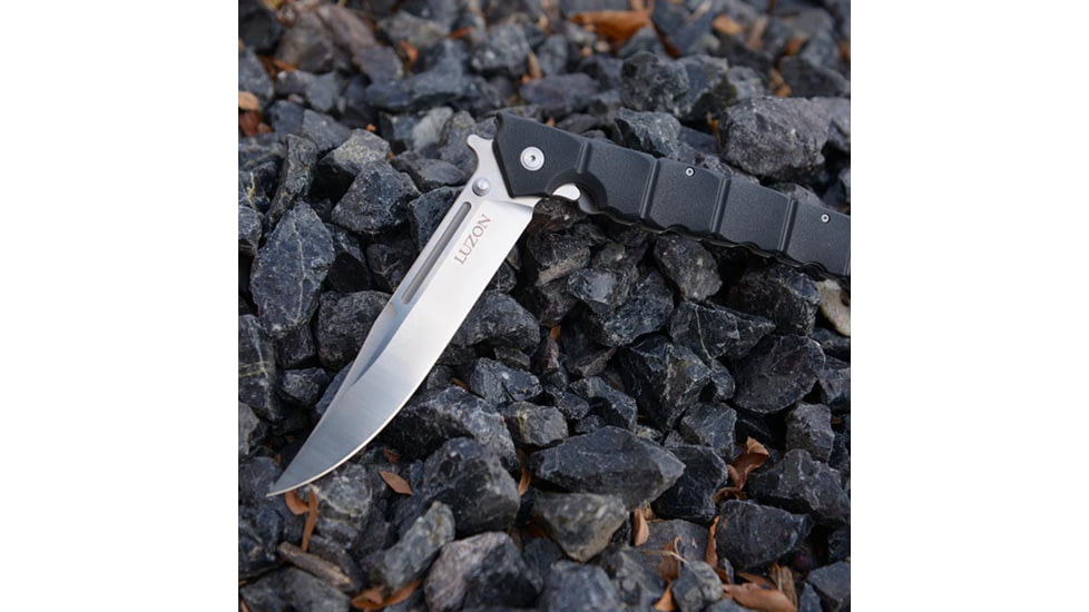 Cold Steel Large Luzon 13.5in Folding Knife, Black/Silver, CS-20NQX