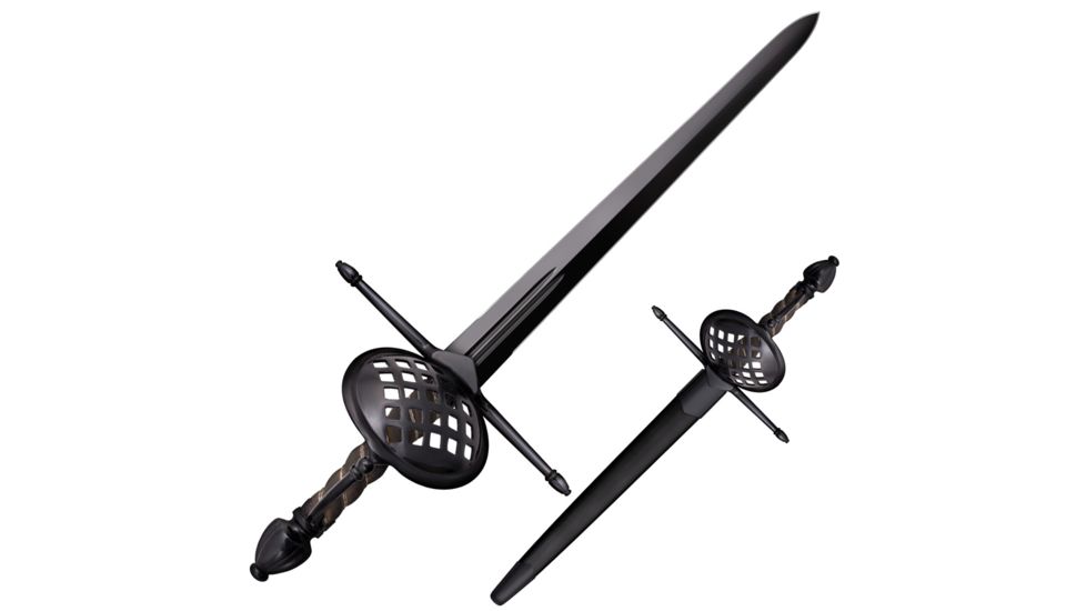 Cold Steel MAA Shell Hilt 19.5 Dagger, Black, CS-88SHDM