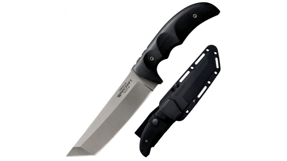 Cold Steel Medium Warcraft Tanto, 5.5in Blade Length, CPM-3V Steel, Folding Knife, CS-13ST