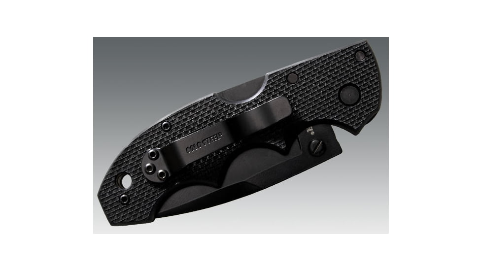 Cold Steel Mini Lawman Knife, Black G-10 Handle, Black Blade, Plain 58ALM