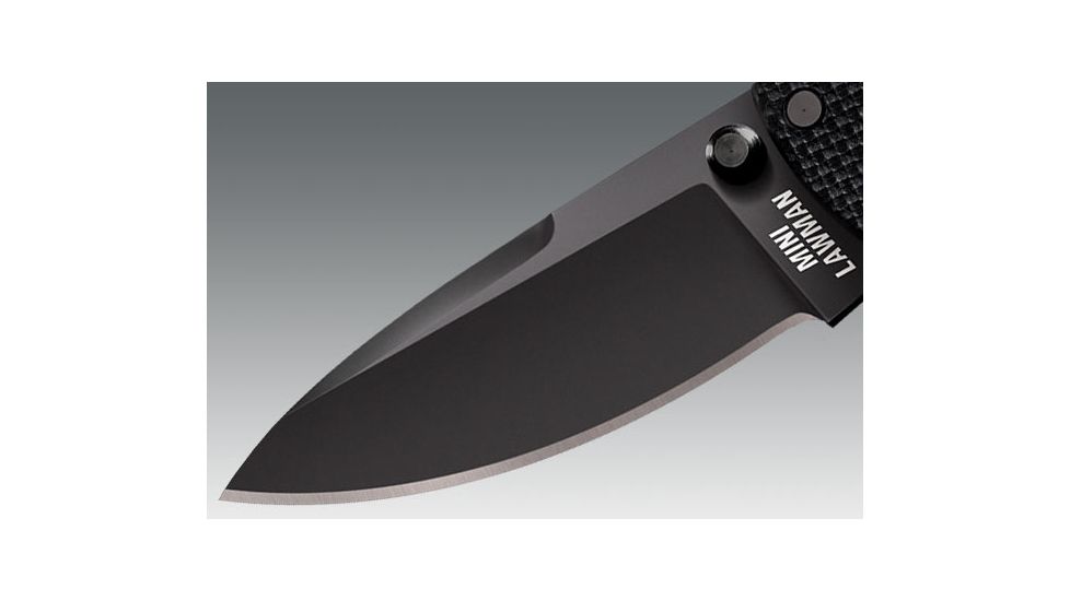Cold Steel Mini Lawman Knife, Black G-10 Handle, Black Blade, Plain 58ALM