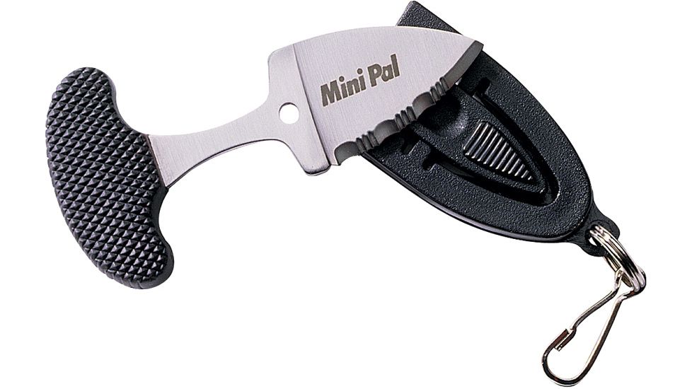 Cold Steel Mini Pal Fixed Blade Knife, 2.75in, Serrated, Kraton Handle CS43