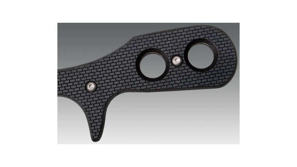 Cold Steel Mini Tac Skinner Fixed Blade Neck Knife, Black Faux G-10 handle, Plain, CS-49HSF