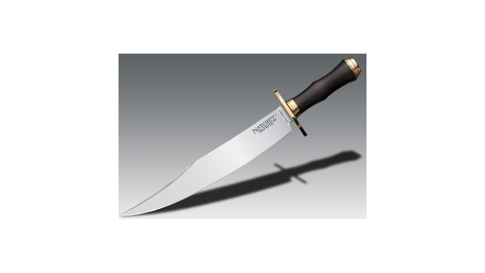 Cold Steel Natchez Bowie in SK-5 High Carbon Plain Edge, Fixed Blade Knife 39LABS