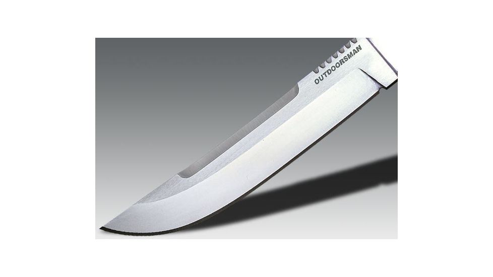 Cold Steel Outdoorsman, Kraton Handle, Plain, Leather Sheath 18H