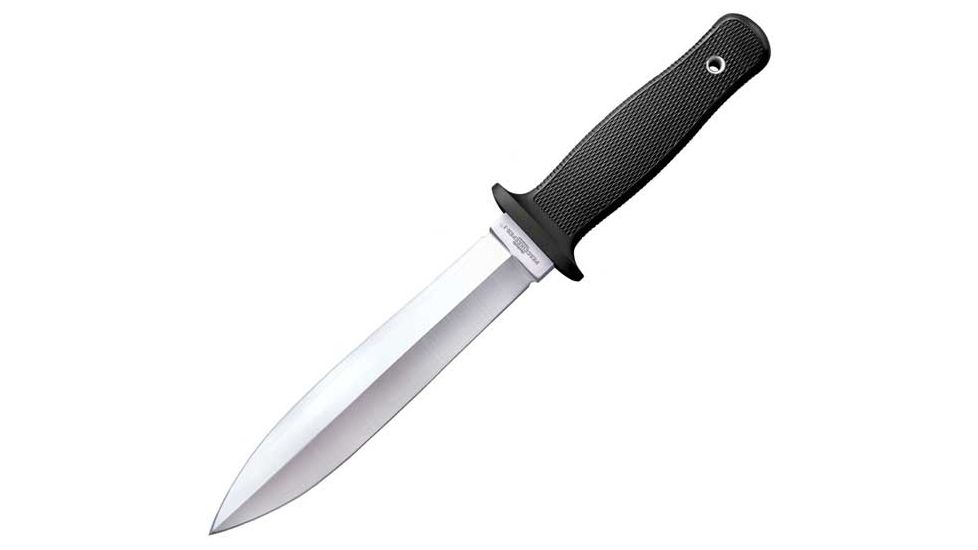 Cold Steel Peace Keeper I, Black Kraton Handle, Plain Edge, Fixed Blade Knife 10DSM