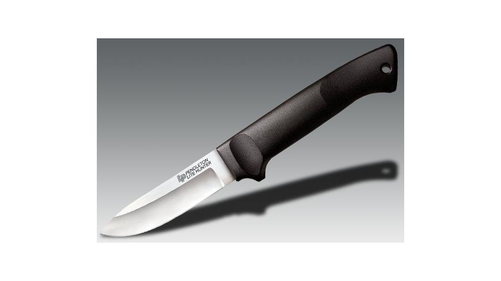 Cold Steel Pendelton Lite Hunter Fixed Blade Knife, Black Poly. Handle, Plain, CS-20SPH