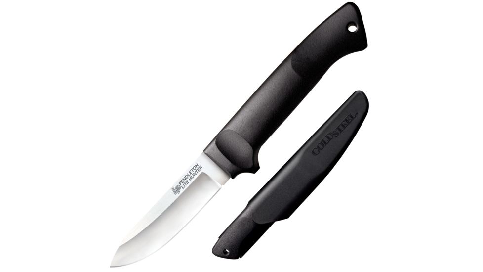 Cold Steel Pendelton Lite Hunter Fixed Blade Knife, Black Poly. Handle, Plain, CS-20SPH