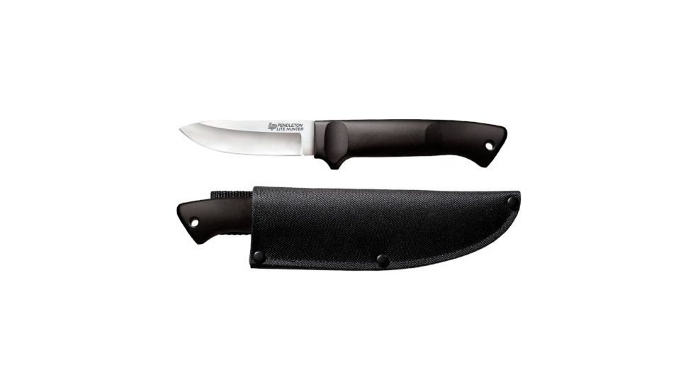 Cold Steel Pendelton Lite Hunter Fixed Blade Knife, Black Poly. Handle, Plain, CS-20SPH