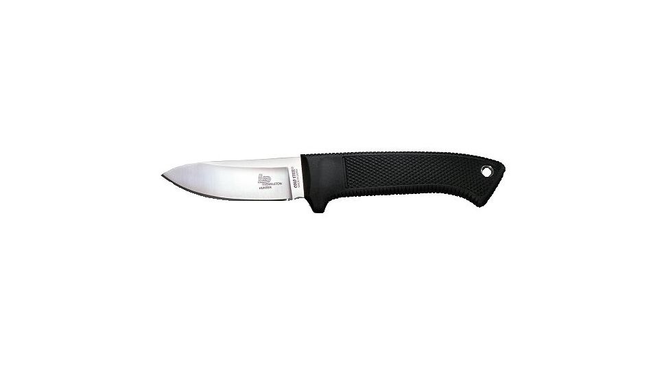 Cold Steel Pendleton Hunter Fixed Blade Knife, Kraton Handle, Plain, Secure-Ex Sheath, CS-36LPSS
