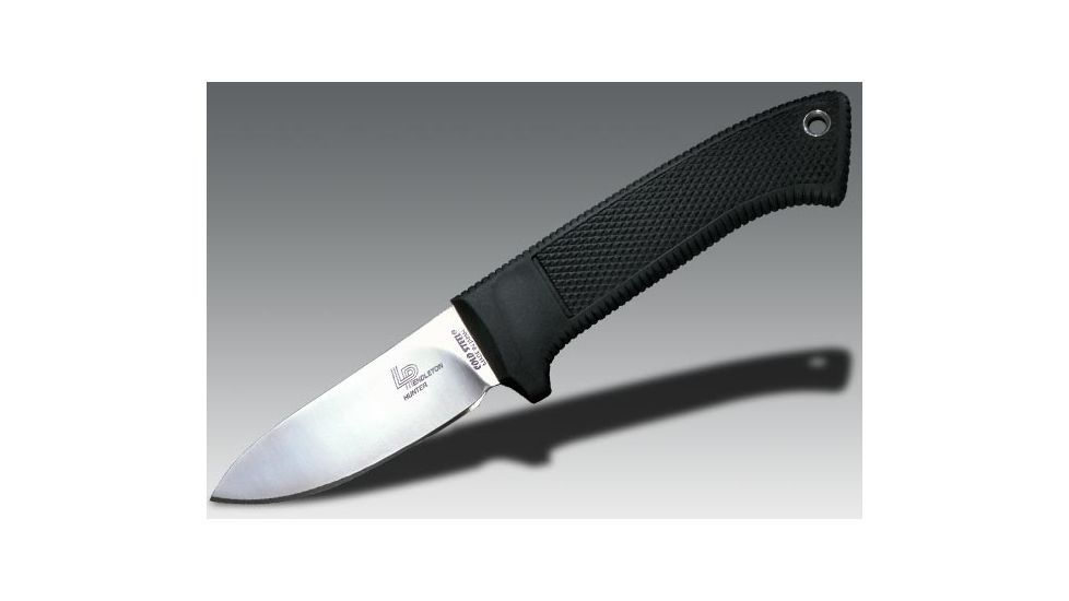 Cold Steel Pendleton Hunter Fixed Blade Knife, Kraton Handle, Plain, Secure-Ex Sheath, CS-36LPSS