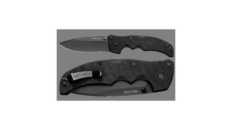 Cold Steel Recon 1 Tactical Combat Folding Knife, Spear Point, Plain 27TLS