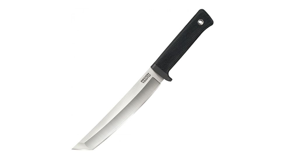 Cold Steel Recon Tanto in San Mai 11 3/4in Fixed Blade Knife, Black/Silver, CS-35AM