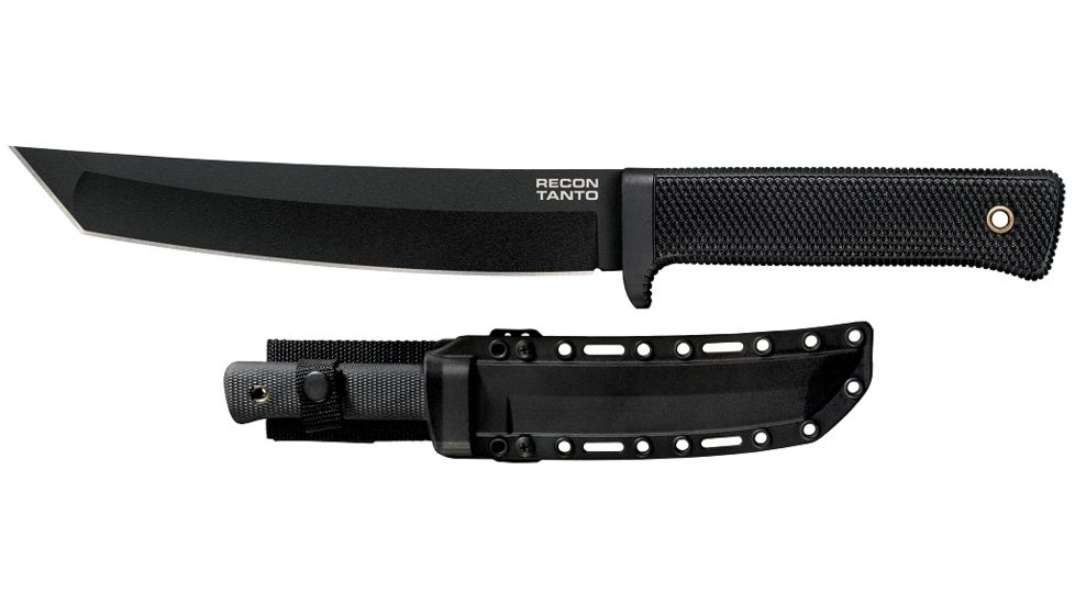 Cold Steel Recon Tanto in SK-5 11 3/4in Fixed Blade Knife, Black, CS-49LRT