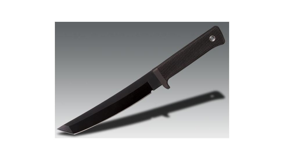 Cold Steel Recon Tanto, Kraton Handle, Black Blade, Plain, Secure-Ex Sheath 13RTK