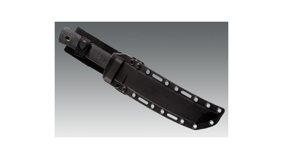 Cold Steel Recon Tanto, Kraton Handle, Black Blade, Plain, Secure-Ex Sheath 13RTK