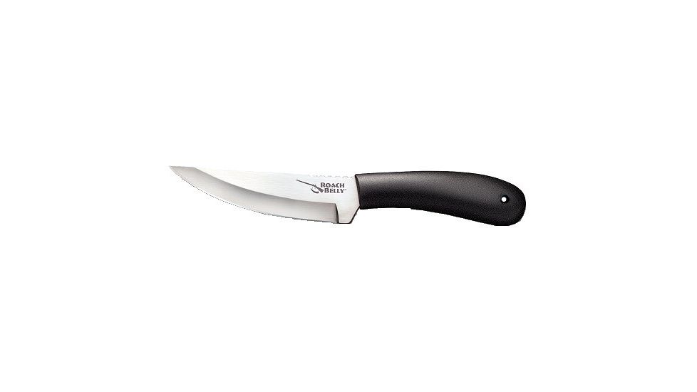 Cold Steel Roach Belly Fixed Blade Knife, Polypropylene Handle, Cordura Sheath, CS-20RBC