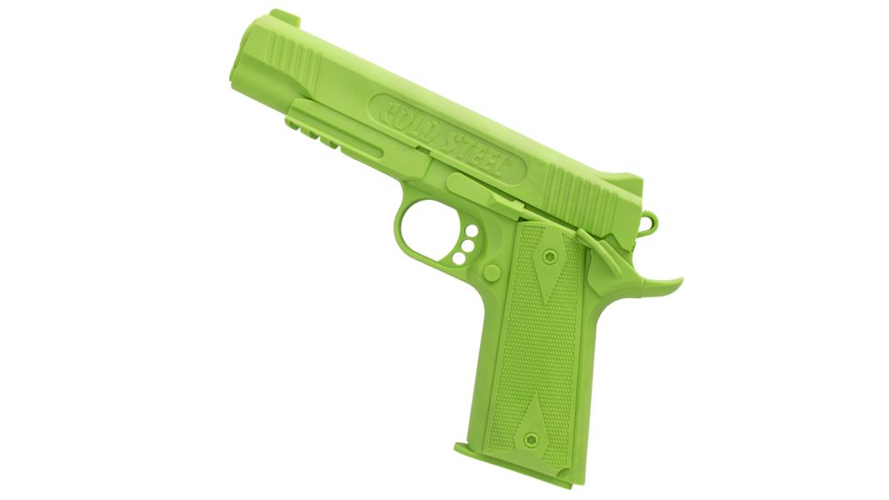 Cold Steel Rubber Training Pistol, 1911, Green Colored Polypropylene, 8-5/8in. L x 1in. W x 5.75in. H, CS-92RGC11