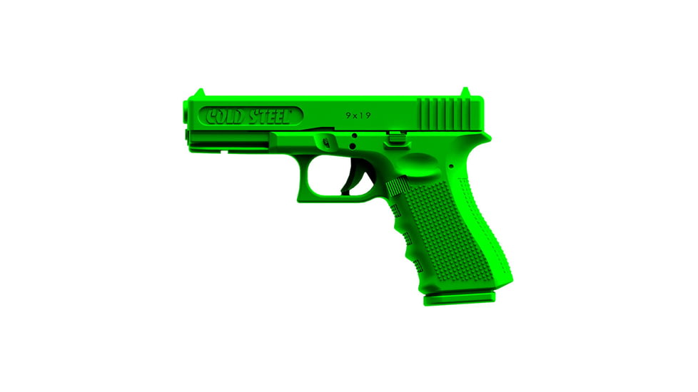 Cold Steel Rubber Training Pistol, #17, Green Colored Polypropylene, 8in. L x 1-1/8in. W x 5.3in. H 191978