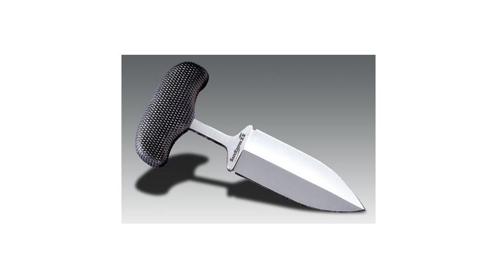 Cold Steel Safe Keeper II, Black Kraton Handle, Plain Edge Knife 12BT