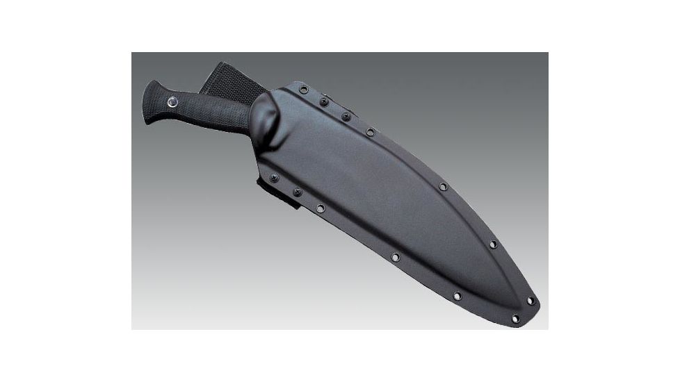 Cold Steel San Mai Gurkha Kukri Fixed Blade Knife, Kraton Handle, Secure-Ex Sheath, CS-35ATCJ