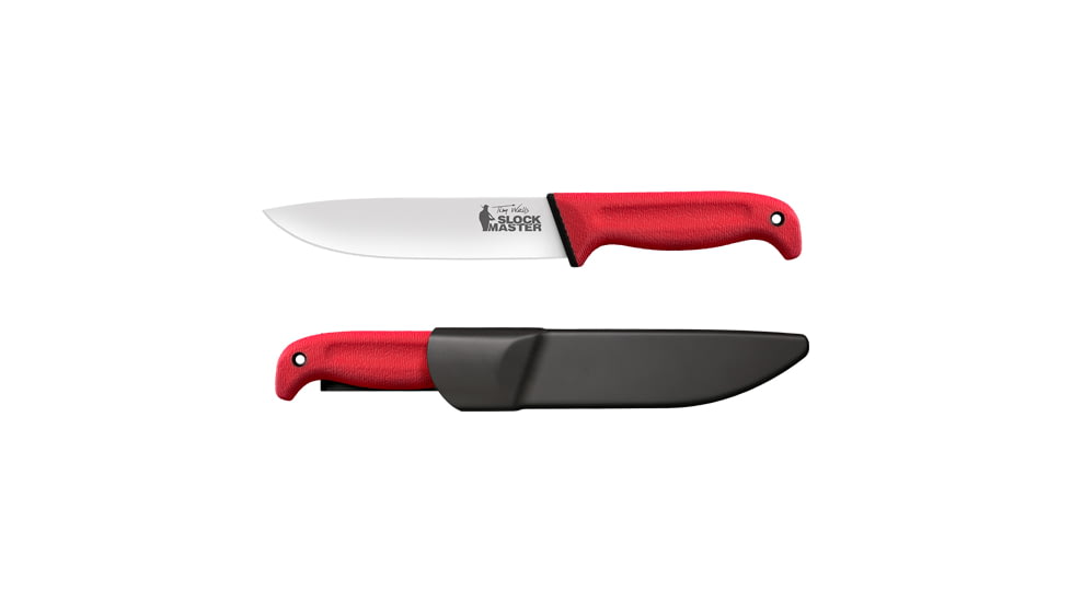 Cold Steel Slock Master 6.75'' Plain Edge Blade Red Tim Wells