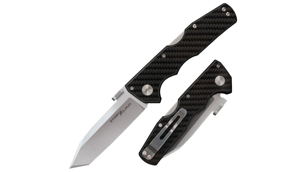 Cold Steel Storm Cloud 8 1/8in Knife, Black/Silver, CS-21TU