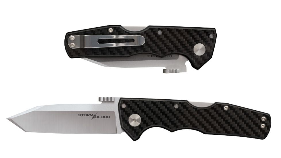 Cold Steel Storm Cloud 8 1/8in Knife, Black/Silver, CS-21TU