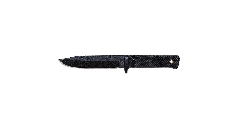 Cold Steel Survival Rescue Fixed Blade Knife, Kraton Handle, Black Blade, Concealex Sheath 38CK