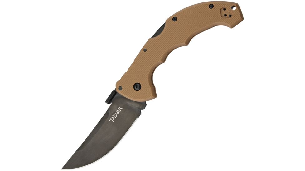 Cold Steel Talwar Tan Handles Folding Knife,3.75in,Standard Edge,Tan,G10 Handle CS21TLVB