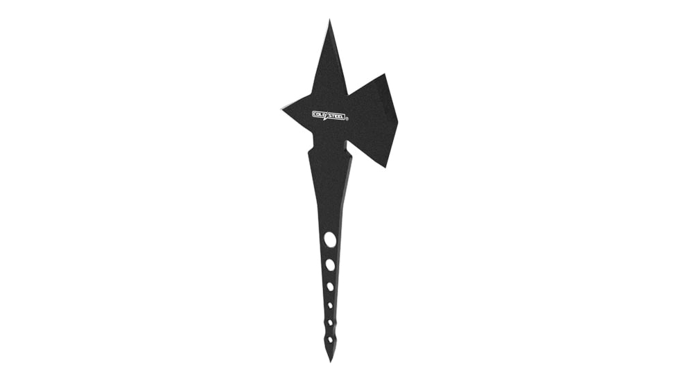 Cold Steel Templar X Throwing Axe, 14in, 65Mn Carbon Steel, Black Powder Coat, Black Matte Handle, TH-130TMPZ